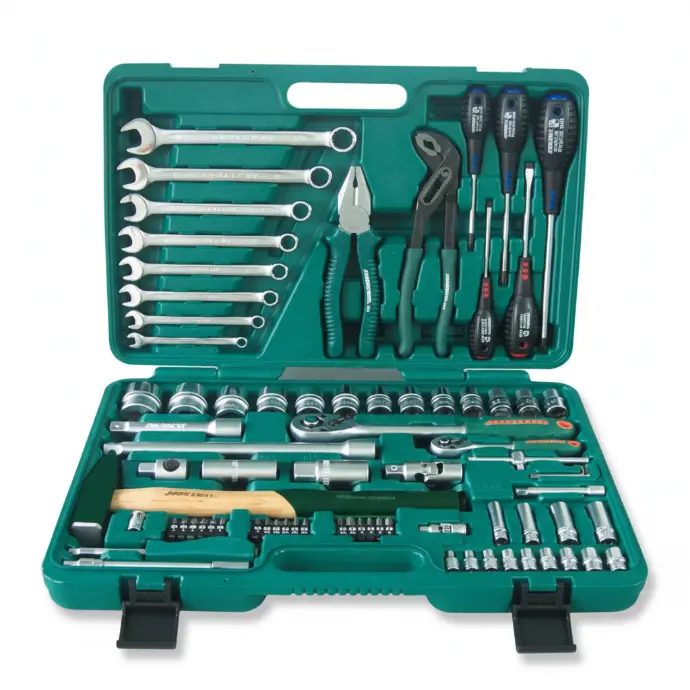 Bộ dụng cụ 77 chi tiết, có hộp đựng