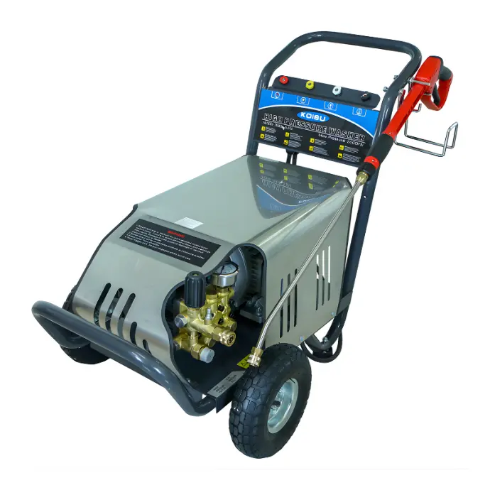 Máy rửa áp lực cao nước lạnh 180 Bar, 3.7 Kw (1 Pha, kèm phụ kiện), gồm dây áp lực.