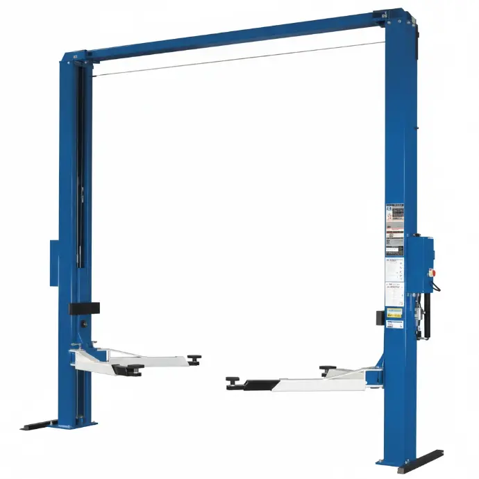 Cầu nâng 2 trụ thủy lực có cổng 3 Tấn (3 pha, màu xanh)