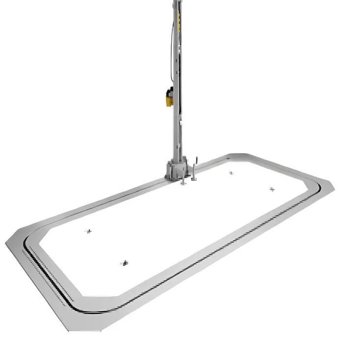 Bệ kéo nắn chìm sàn cho xe con 3490 x 6560 mm, Tháp kéo 10 tấn (Sửa vỏ xe tai nạn nặng)