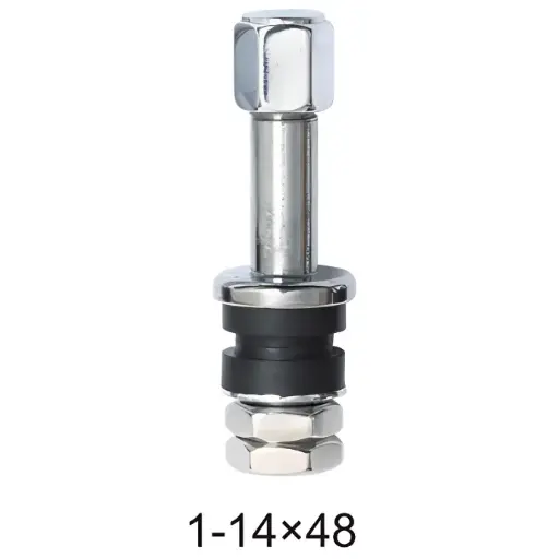 [TATE-VIM4481-14X48] Van lốp xe không săm cho xe máy (thẳng - đầu chụp thép), dài 48mm