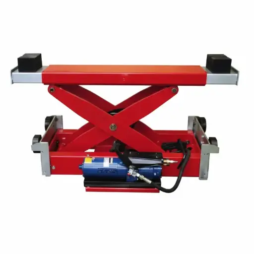 [GL-QJY-35-4C-KPHU] Kích phụ 2 Tấn, Bơm khí nén (Màu đỏ) - Phụ kiện dành cho cầu nâng 4 trụ QJY 3.5-4C (3 pha).