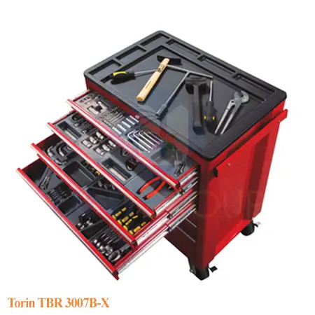 [TORI-TBR3007B-X] Tủ dụng cụ 7 ngăn, 217 chi tiết (màu đỏ)