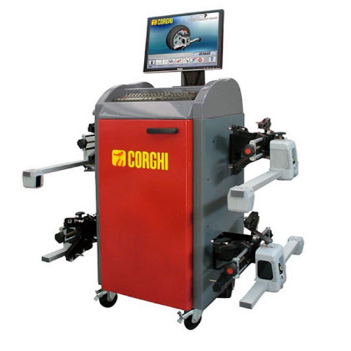 [COGI-EXACT7] Thiết bị kiểm tra góc đặt bánh xe công nghệ CCD 8 cảm biến dùng cho xe con (màu đỏ)