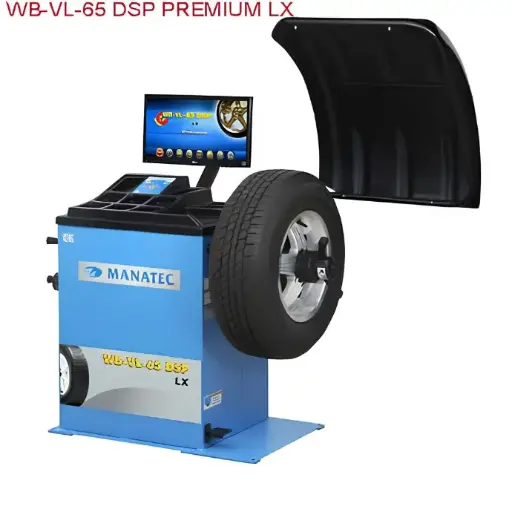 [MANA-WBVL65DSPPREMIUMLX] Máy cân bằng lốp xe con, hiển thị LCD, tự động đo nhập kích thước (màu xanh)