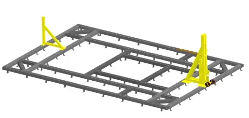 [DCAR-G6] Bệ kéo nắn chìm sàn cho xe con 4000 x 6000 mm