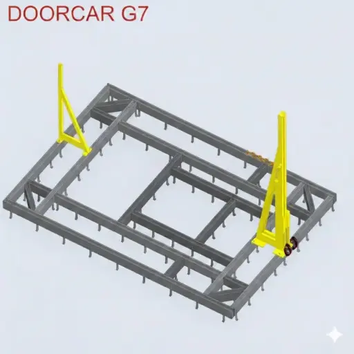 [DCAR-G7] Bệ kéo nắn chìm sàn cho xe con (di động), model: G7