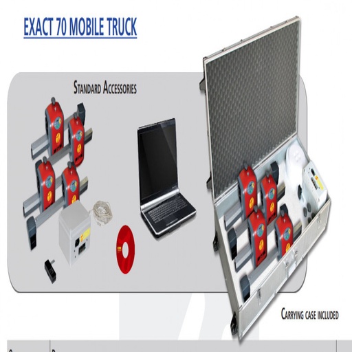 [COGI-EXACT70MOBILETRUCK] Thiết bị kiểm tra góc đặt bánh xe công nghệ CCD 8 cảm biến dùng cho xe tải, bus