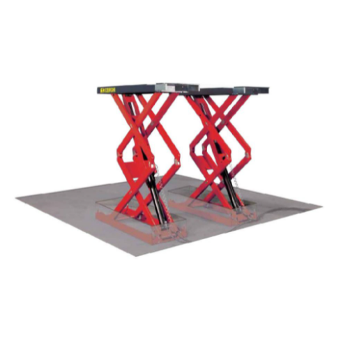 [COGI-0-4110410115] Cầu nâng cắt kéo nâng bụng 4 Tấn, Lắp chìm (3 Pha, màu đỏ )