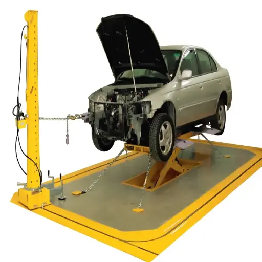 [SPNE-PLUS] Bệ kéo nắn chìm sàn cho xe con 3490 x 6560 mm, Tháp kéo 10 tấn (Cầu nâng 3.5 Tấn, Có bộ kẹp mép, khung xe SUV)