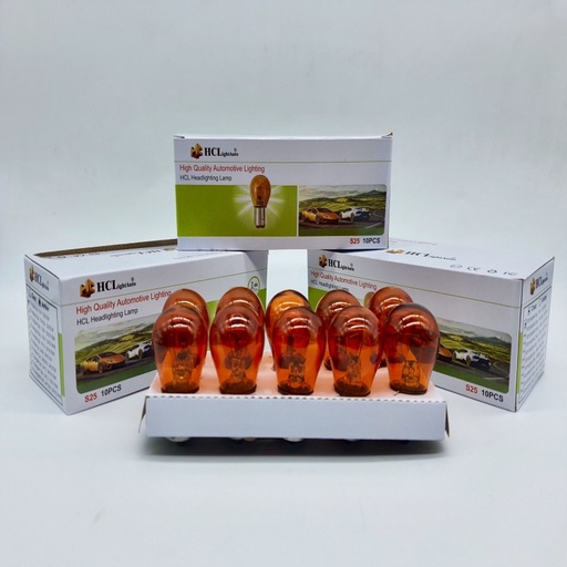 [HCLA-HCL-P21W240924V21WA] Bóng đèn xi nhan vàng P21W 24V21W, 1 tóc (giắc cài)