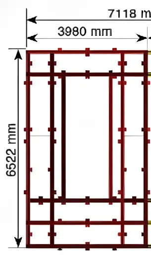 [CH-G6-3980X6522-MN] Bệ kéo nắn chìm sàn cho xe con 3980x6522mm