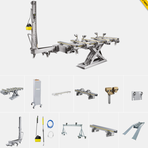 [SPNA-ART100TS] Bệ kéo nắn lắp nổi cho xe con, Tháp kéo 10 Tấn (Cầu nâng 5 Tấn)..