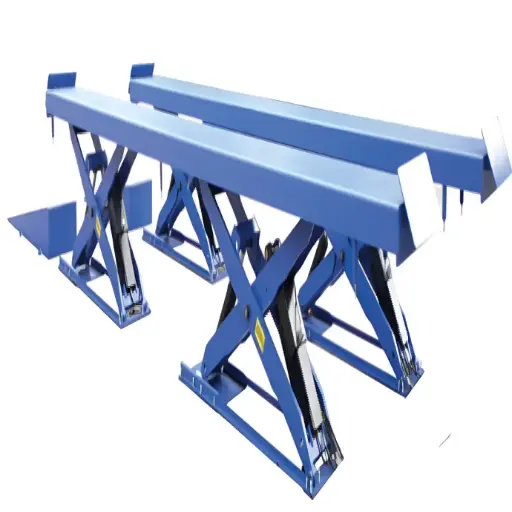 [GC-GC-8MM] Cầu nâng cắt kéo nâng toàn xe 8 tấn, lắp chìm (3 pha, màu xanh RAL 3166)